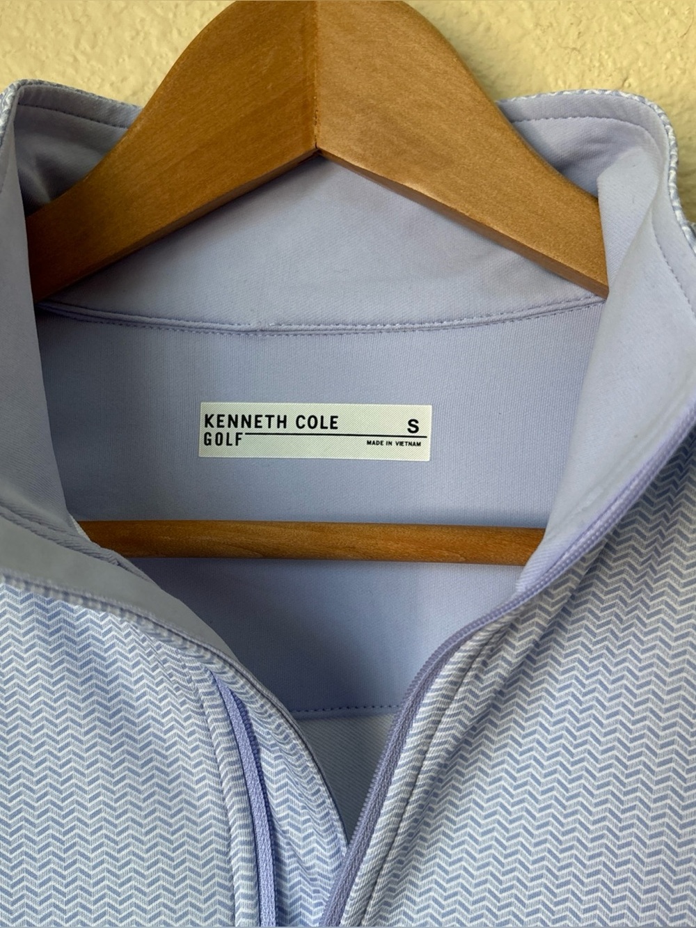 Kenneth Cole Golf Mens 1/4 Zip Pullover, Lavender, Small, NWOT